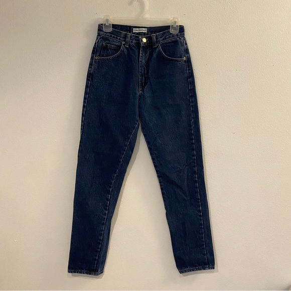 Vintage Women’s Calvin Klein Sport Mid-Rise 100% Cotton Mom Jeans - Size 26W/4 - Picture 1 of 8
